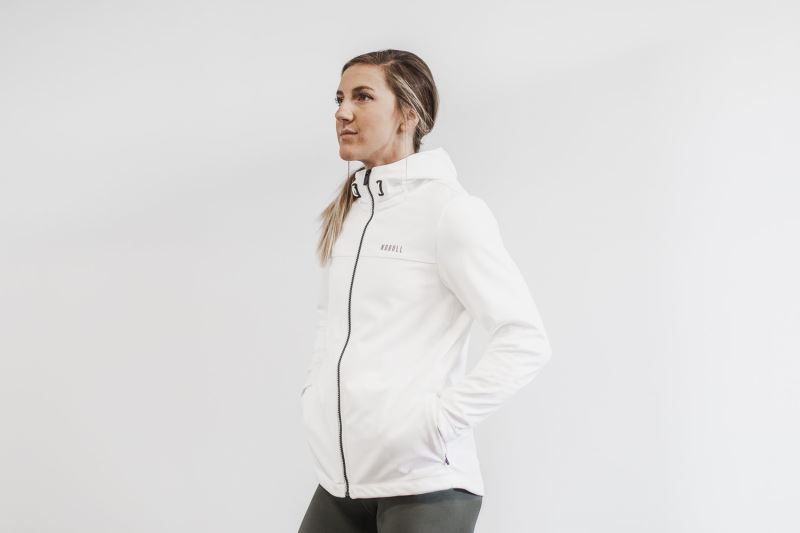 Nobull Softshell Jacke Damen Weiß | MJPUER347