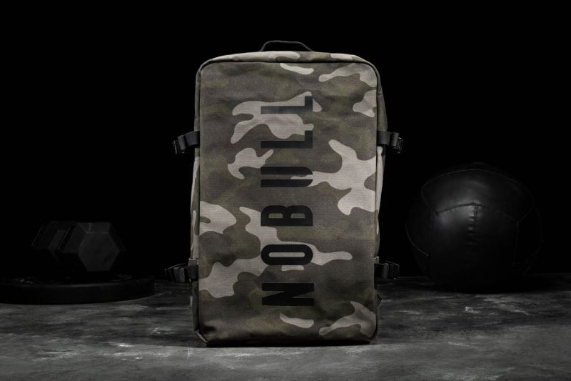 Nobull Waxed Canvas Duffleback Tasche Herren Camouflage | YXLOJK071